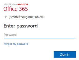 Outlook365 Password