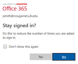 Outlook365 Stay Signed In
