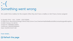 Outlook365 Error