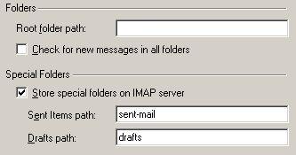 IMAP folders
