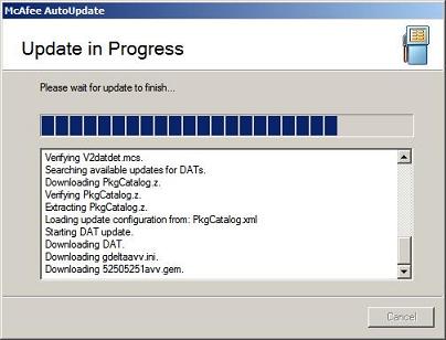McAfeeupdating