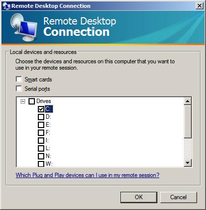 RDP Local Drives