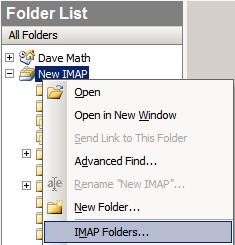 Imap folders