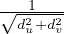 √--1---
  d2u+d2v