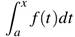 Description: area integral