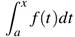 Description: area integral